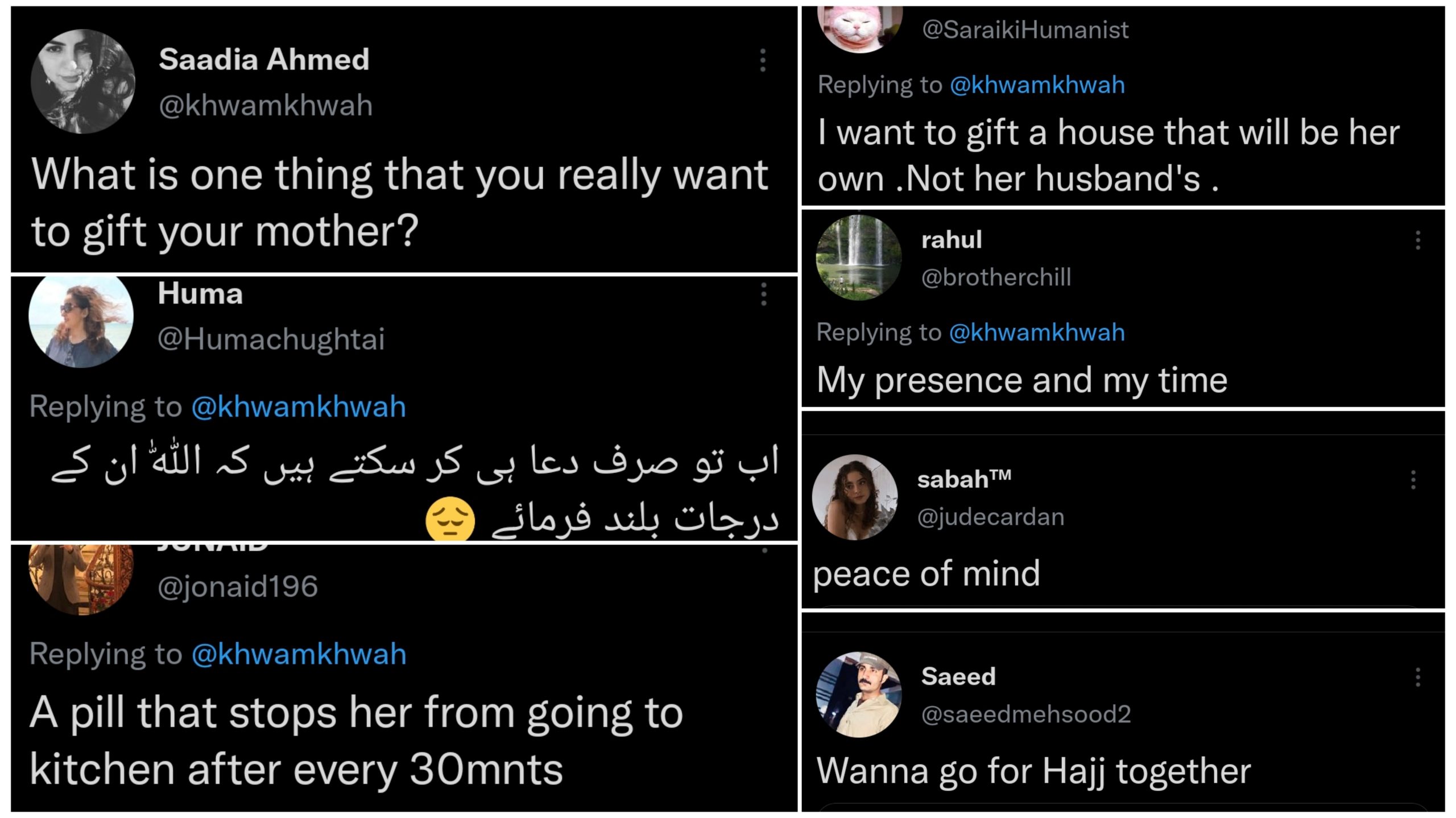 Pakistanis Share What They Want To Gift To Their Moms & The Replies ...
